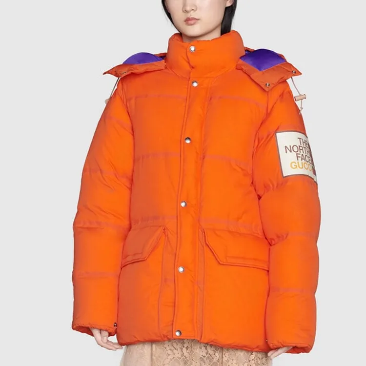 GUCCI X The North Face Padded Jacket Orange-3