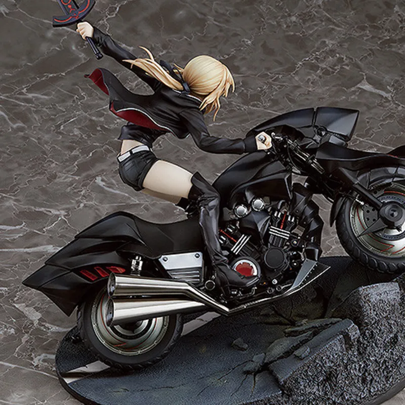GSC FGO Artoria Pendragon Fate/FGO Black Saber Altria Motorcycle 27cm Scale Figures-3