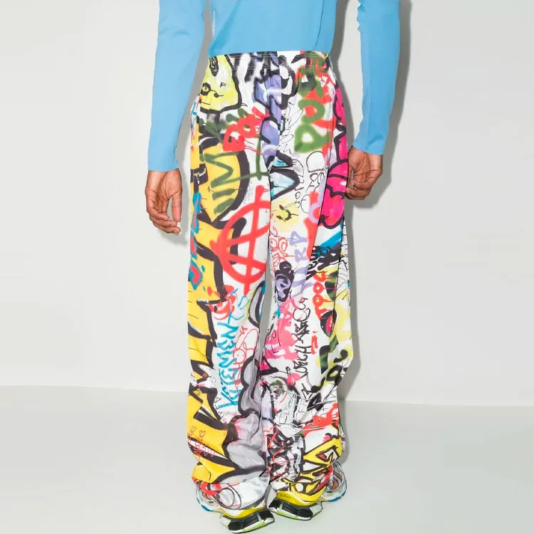 Vetements Graffiti Pyjama Pants-2