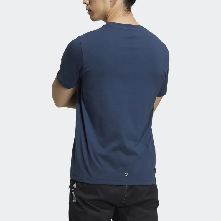 Adidas Wuji Series T Shirt Men's Navy Blue-2