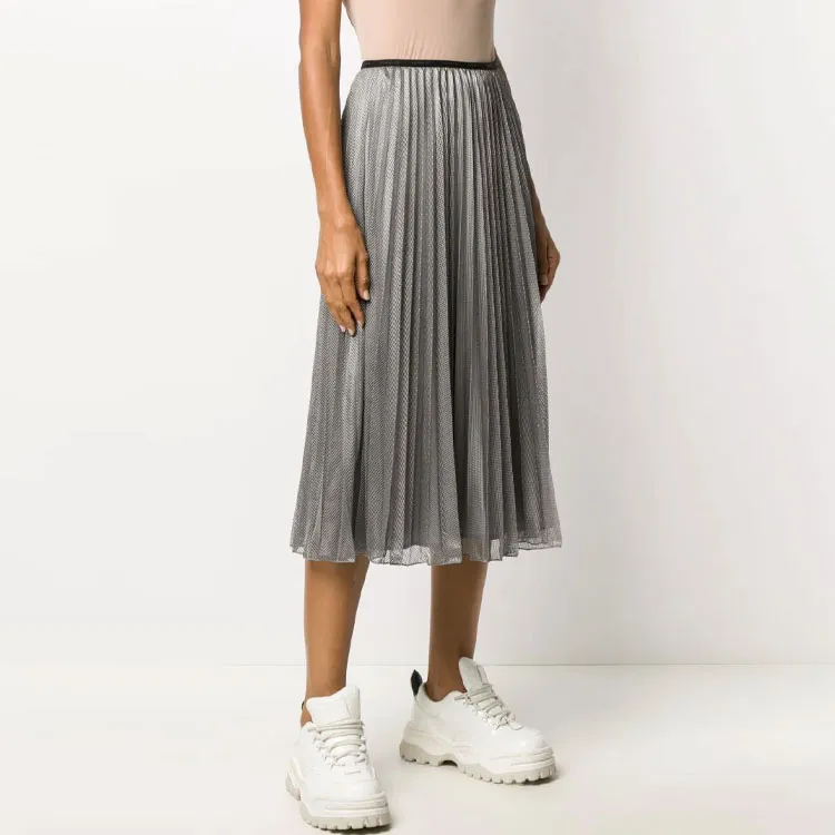 Moncler Casual Long Skirts Women's Gray-2