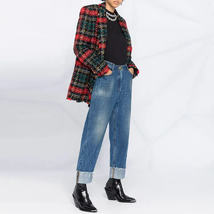 BALMAIN Jeans Women's Blue-3