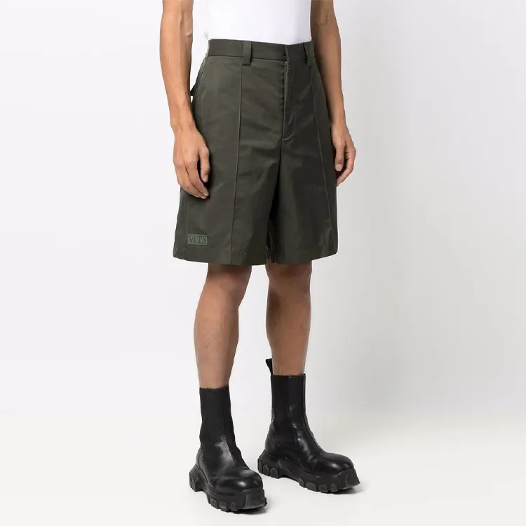 Valentino Logo Patch Bermuda Shorts-3