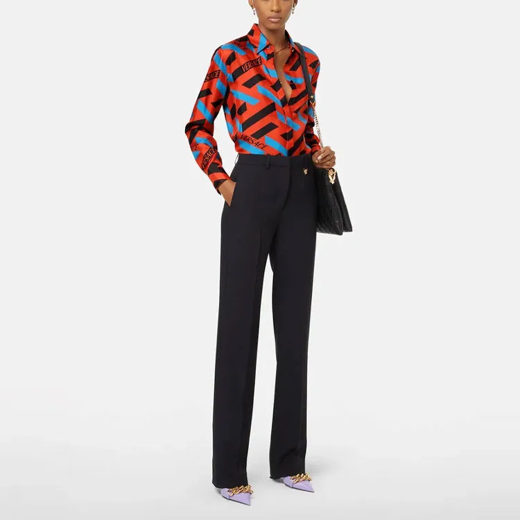 VERSACE Shirts Women's Red-1