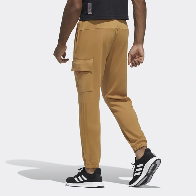 Adidas CNY Collection Knitted Sports Pants Men's Khaki-2