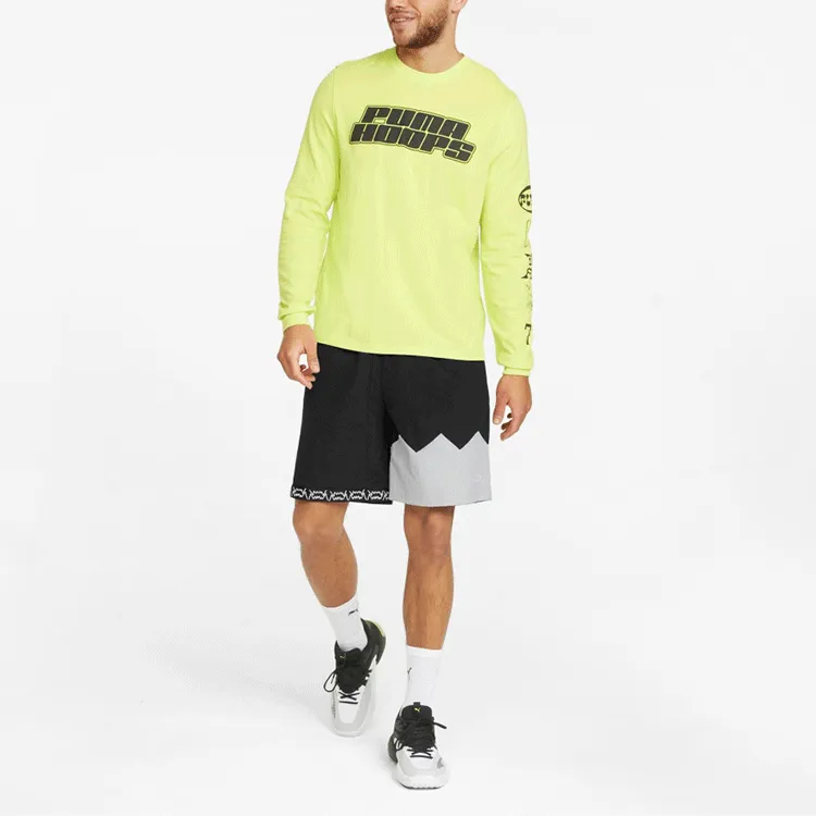 PUMA Casual Shorts Men Black Gray Color-2
