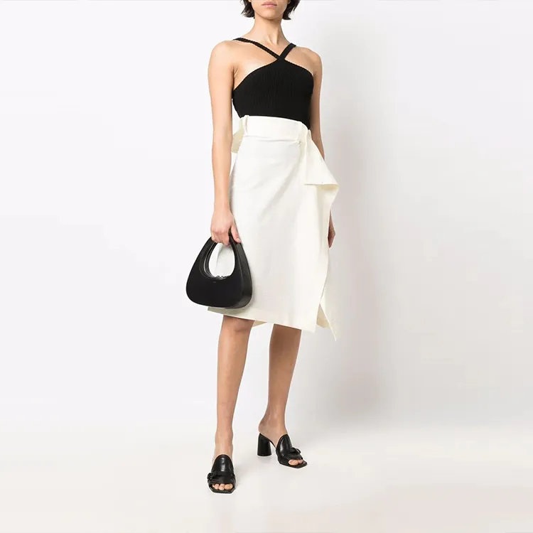 Y 3 Casual Long Skirts Women's White-1
