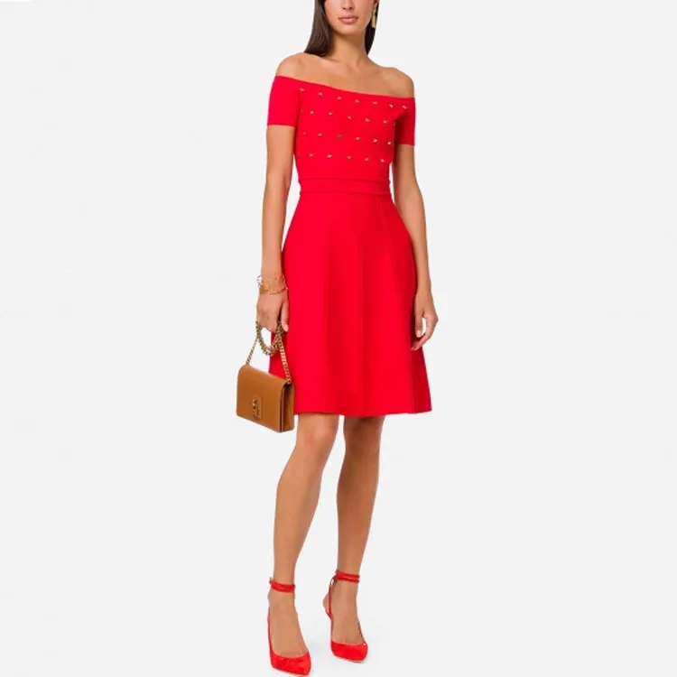 Elisabetta Franchi SS22 Dress Women's Red-2