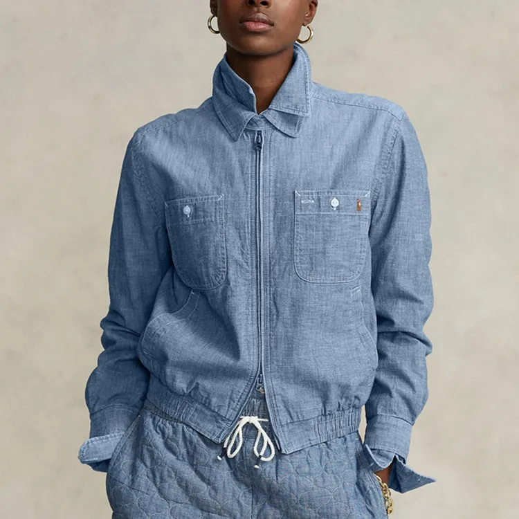 Polo Ralph Lauren Trench Coat Women's Blue-4