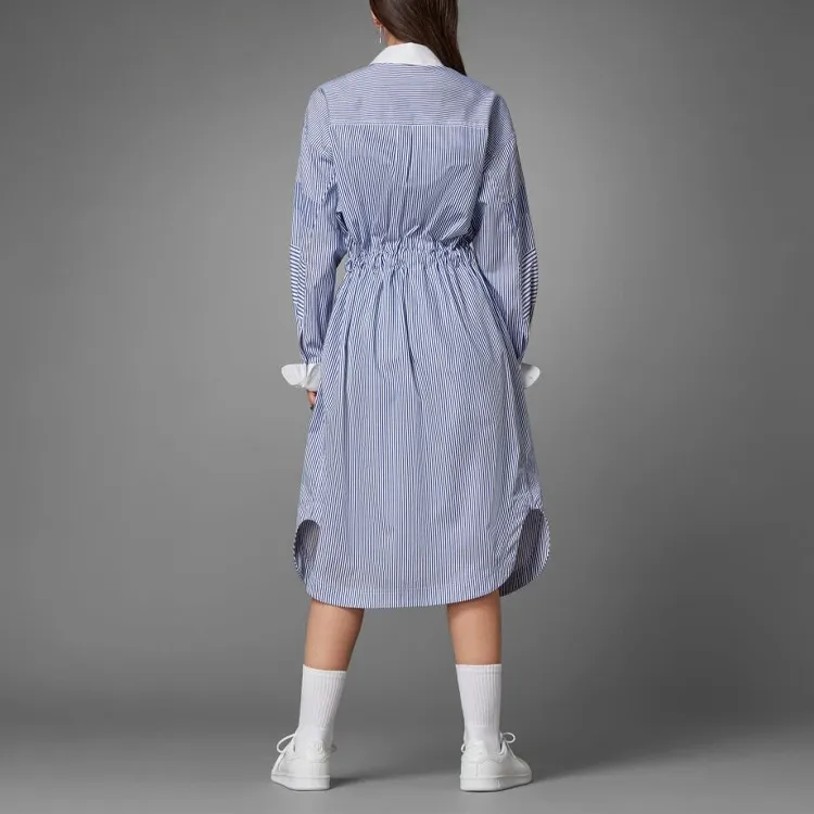 Adidas Originals Blue Version Collection Long Sleeved Dresses Women's Blue-3