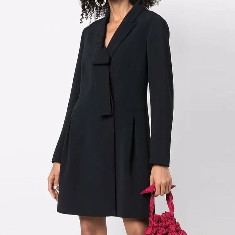 RED VALENTINO Long Sleeved Dresses Women's Black-2