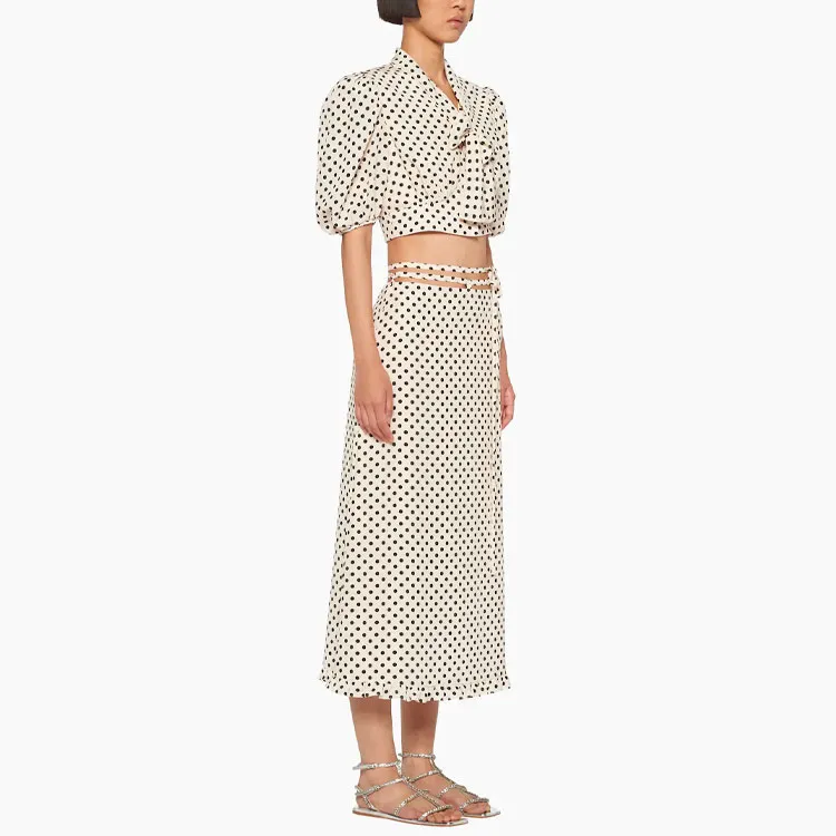 MIU MIU Casual Long Skirts Women's Ivory-3