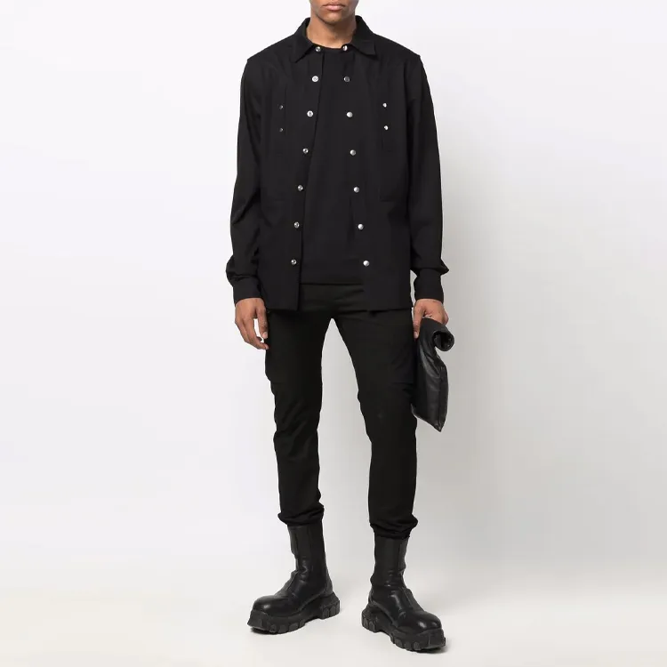RICK OWENS Shirts Men Black-1