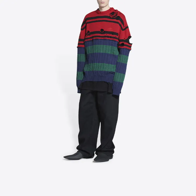 Balenciaga SS22 Loose Fit Knitwear Men's Multicolor-5