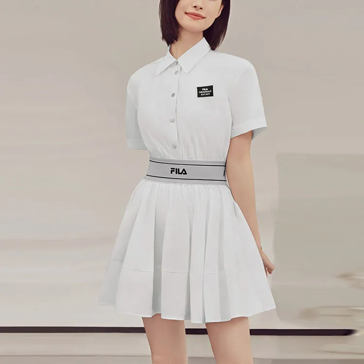 FILA Short Sleeved Dresses Women's White-2