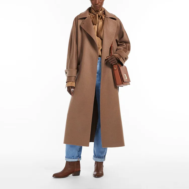 MaxMara Velvet feel Coat Women's Brown-2