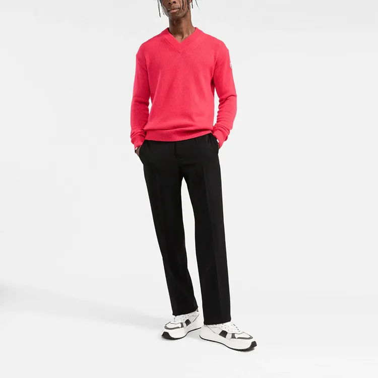 Moncler Cashmere Sweaters Men Pink-1