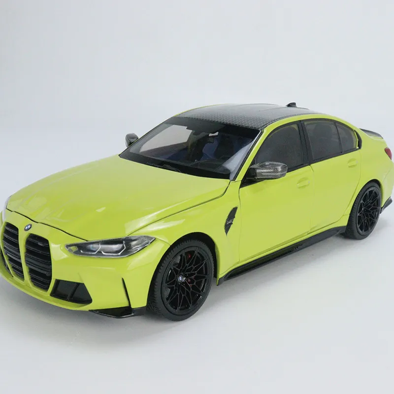 MINICHAMPS BMW M3 Competition São Paulo Yellow, Alloy Six Opening Thunder Edition Assembled Models-1