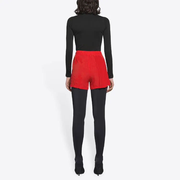 Balenciaga Casual Shorts Women's Red-4