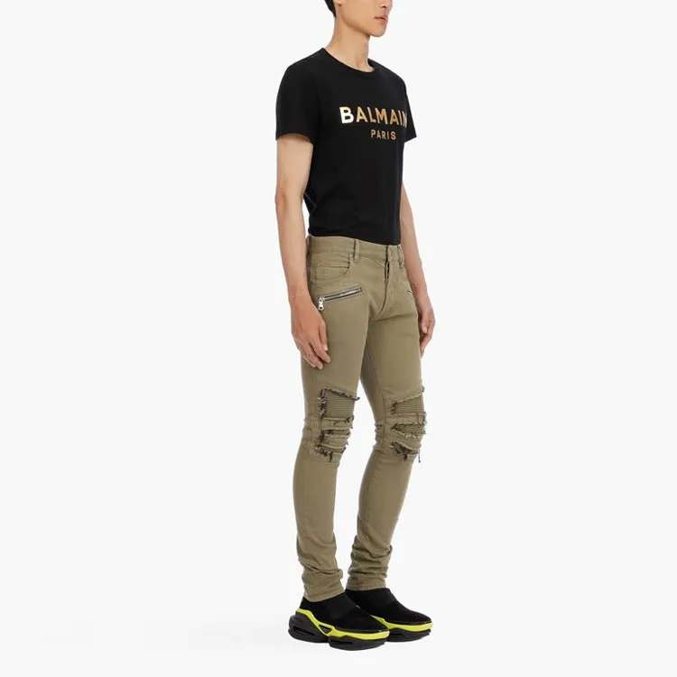 BALMAIN Ripped Multi pocket Skinny Jeans-2