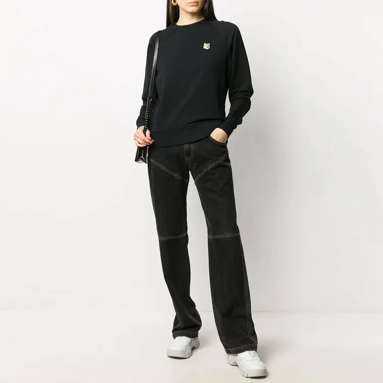 Maison Kitsune Woman Cotton Sweatshirt Grey-5