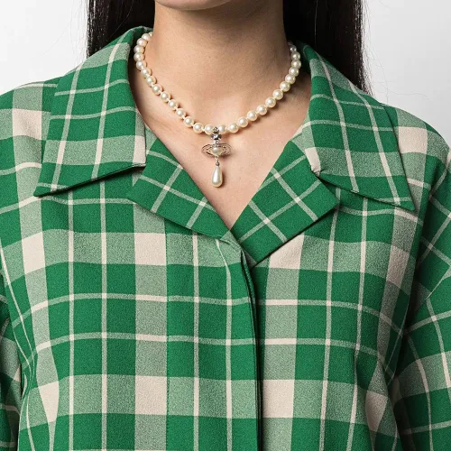 Vivienne Westwood One Row Pearl Deop Choker