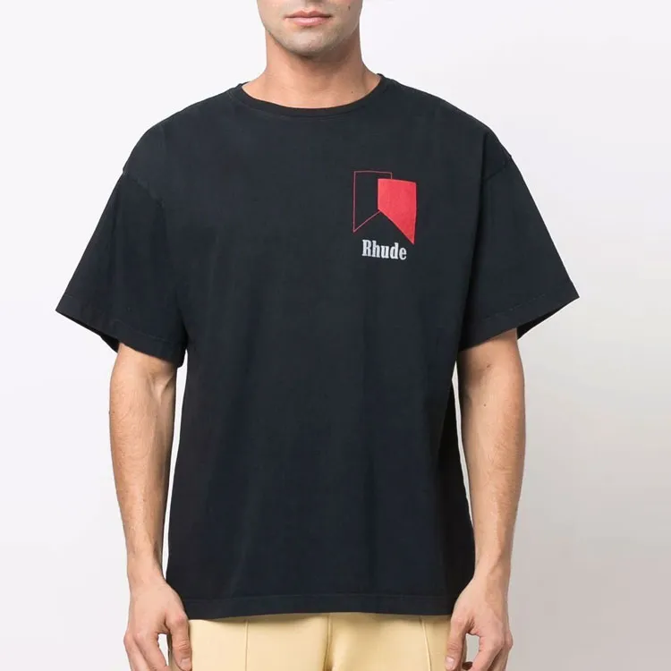RHUDE Track Logo Tee-1
