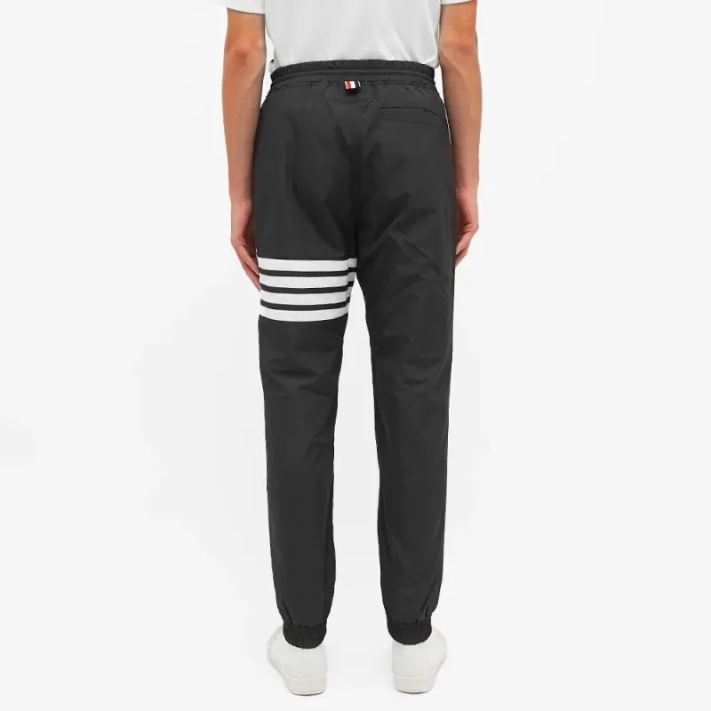 THOM BROWNE Knitted Sweatpants Men Black-1