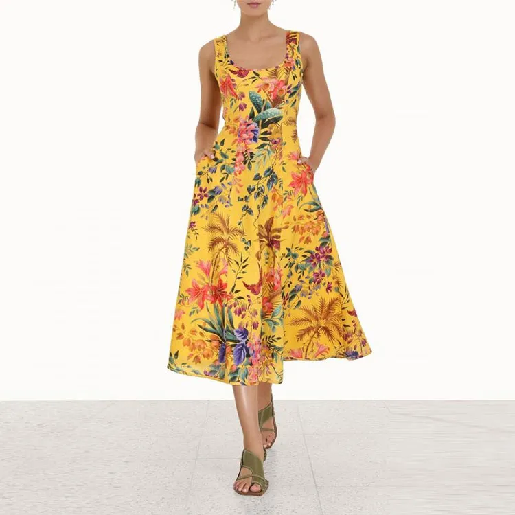 Zimmermann Sleeveless Dresses Women's Yellow-1
