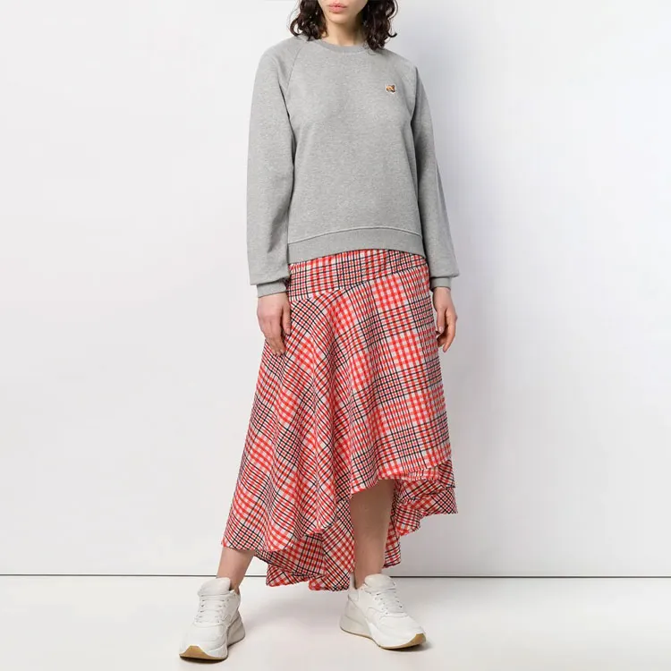 Maison Kitsune Woman Cotton Sweatshirt Grey-1