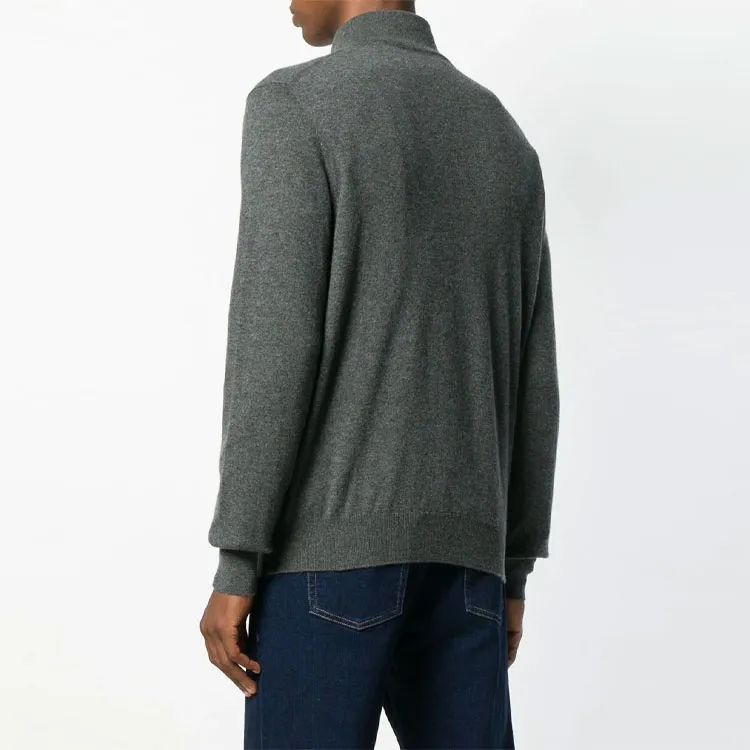 Zegna FW21 Cashmere Sweater Men's Gray-3