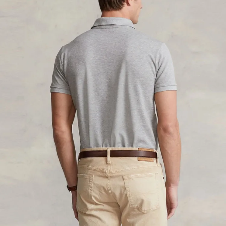 Polo Ralph Lauren SS22 Polo Shirt Men's Gray-3