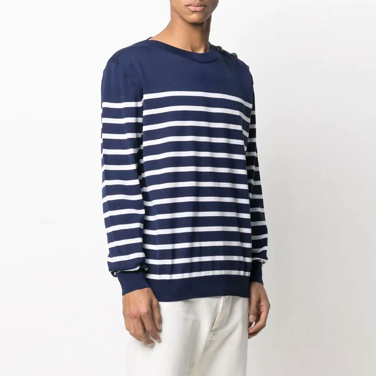 BALMAIN FW21 Sweater Men's Blue-3