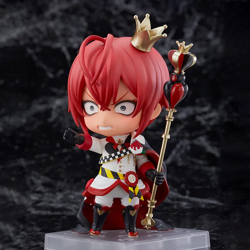 Aniple Disney Figure Print Disney Wonderland Riddle Rosehearts Red Roseheart Nendoroid 10cm With Base Chibi Figures-4