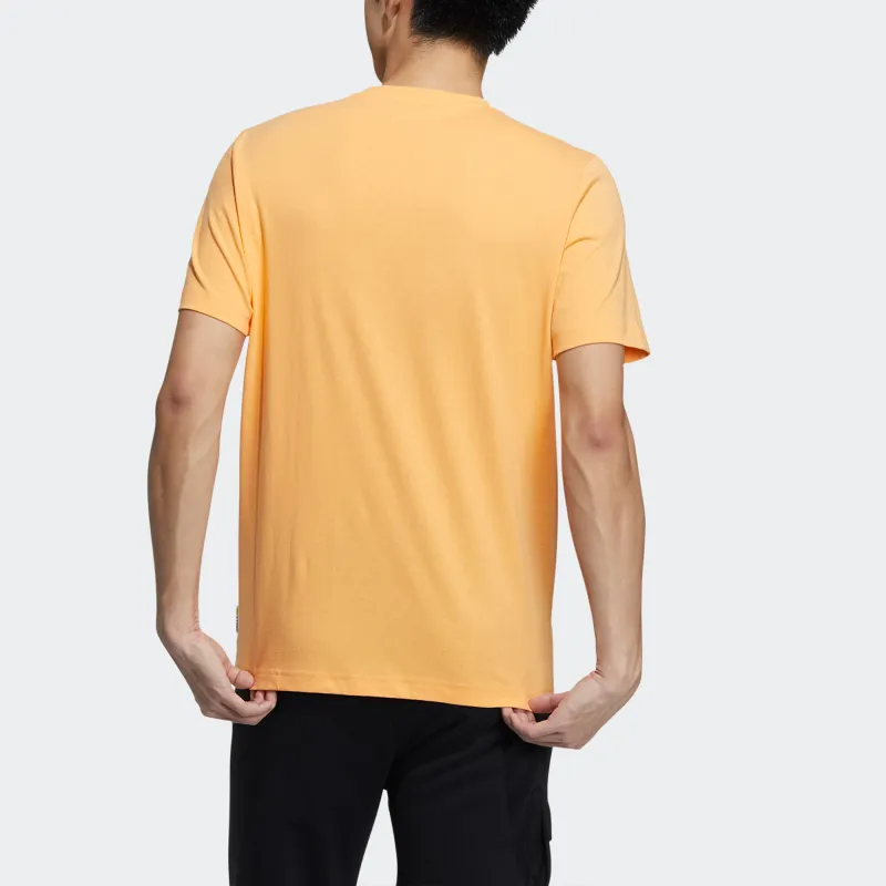 Adidas Neo T Shirt Men's Orange Yellow-2