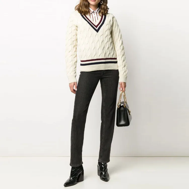 CELINE FW21 Loose Fit Sweater Women's White-1