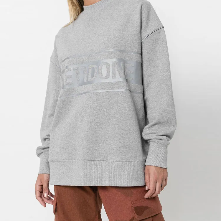 WE11DONE Sweatshirt Unisex Gray-3
