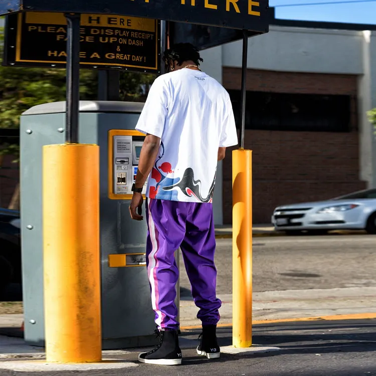 AMONSTER Straight Casual Pants Unisex Purple-3