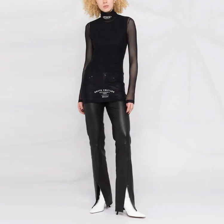 Vetements FW21 Slim Fit Knitwear Women's Black-1