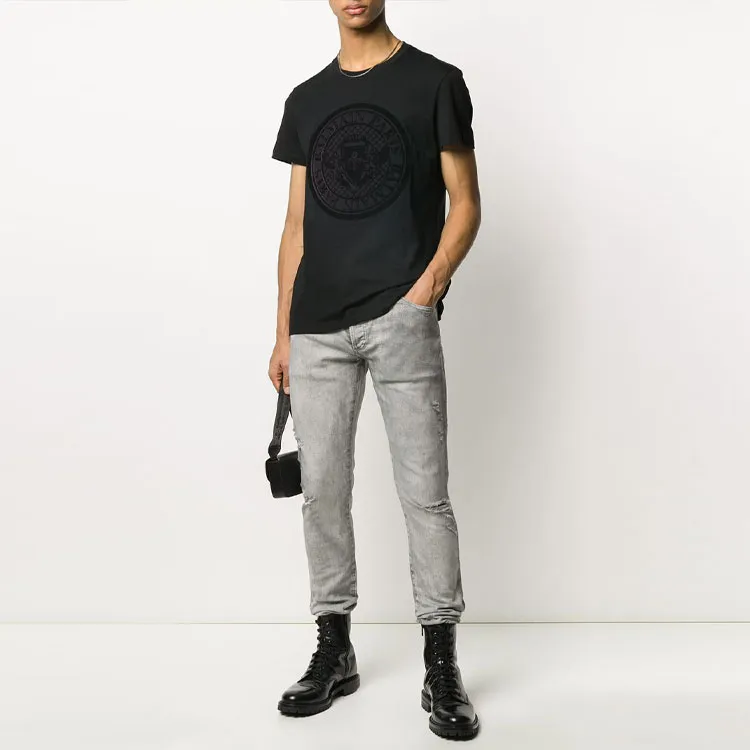 BALMAIN Jeans Men Gray-1