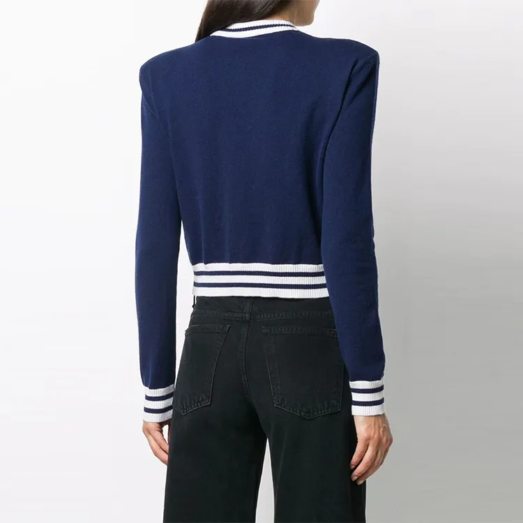 BALMAIN FW21 Slim Fit Sweater Women's Blue-1