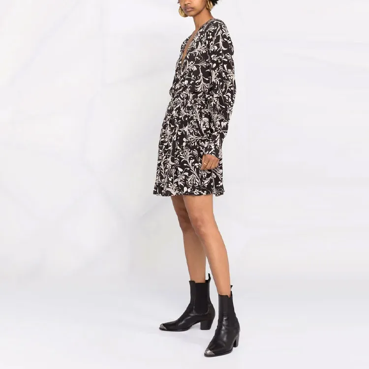 ISABEL MARANT Long-Sleeved Dresses Women's Black-3