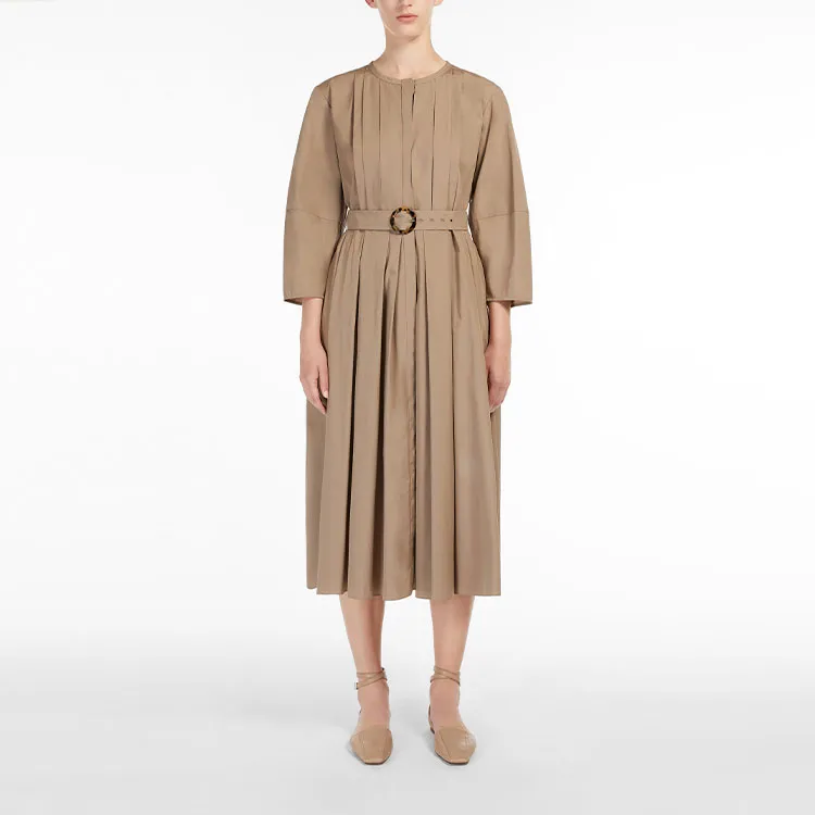 'S MAX MARA Long Sleeved Dresses Women's Brown-1