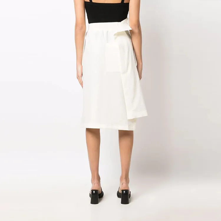 Y 3 Casual Long Skirts Women's White-3