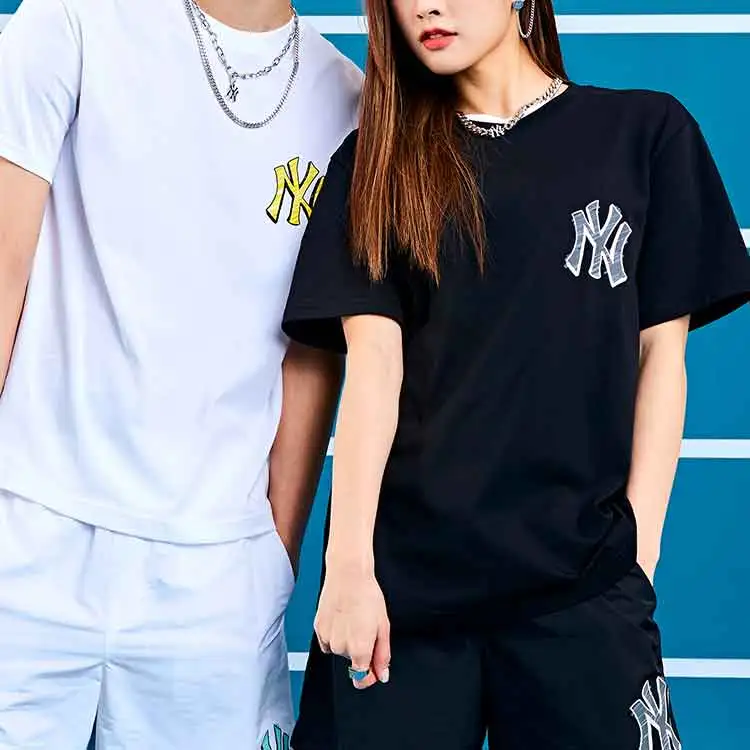 MLB Base Logo T Shirts Unisex Black-7