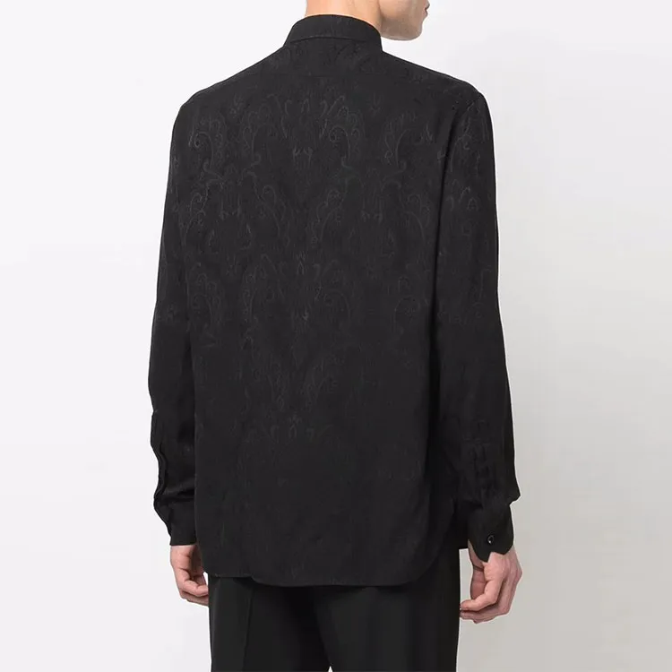 SAINT LAURENT Shirts Men Black-3