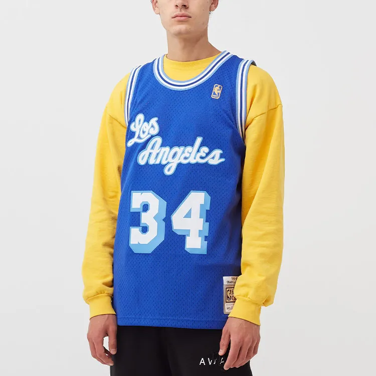 Mitchell & Ness 'Los Angeles Lakers Alternate 1996 97 Shaquille O'Neal' Swingman Jersey-2