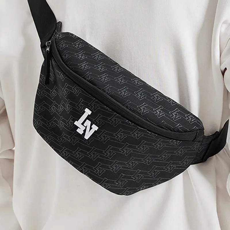 LiNing Fabric Cell Phone Pouch Fanny Pack Unisex Black-5