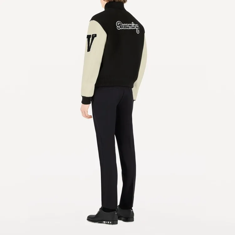 LOUIS VUITTON New Quarterly Products Of LV SS22 Baseball Jacket Men's Black-2
