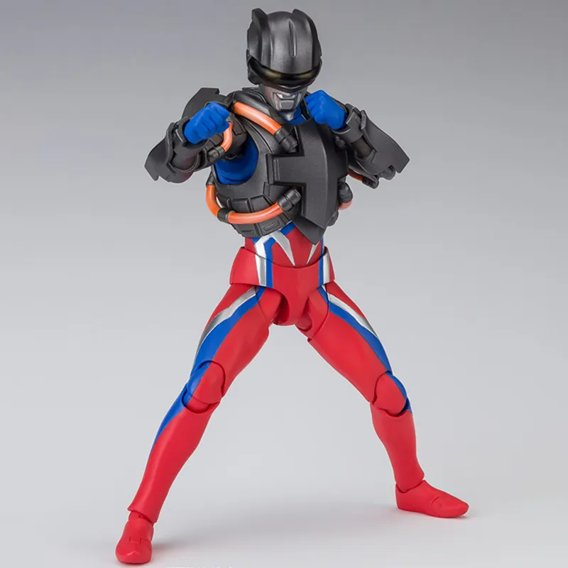 BANDAI Ultraman Zero Ultraman Ginga Battle Collection S.H.Figuarts Training Armor Ultraman Action Figures 15cm-1